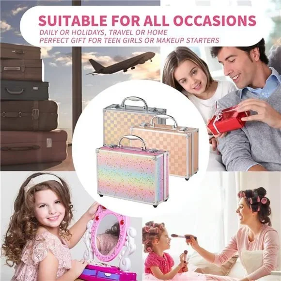 Makeup Kit for Teenager Girls-Full Starter CosmeticsSet with Eye Shadow Lip Balm